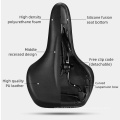 Mountain Bike Saddle Black Cushion High School Hole Saddle